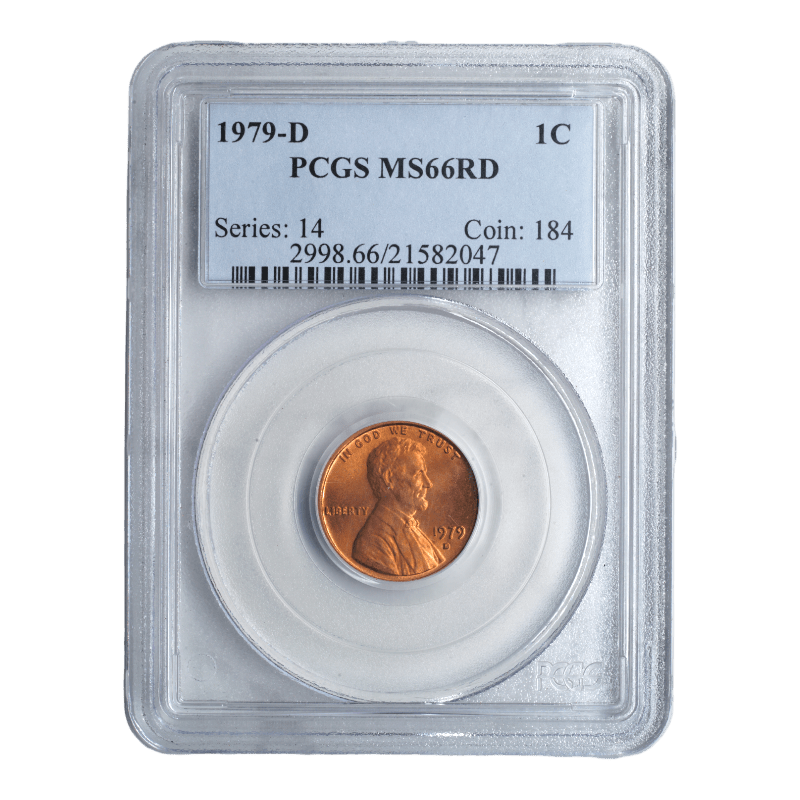1979-D Lincoln Memorial Cent PCGS MS66 RD - SCG