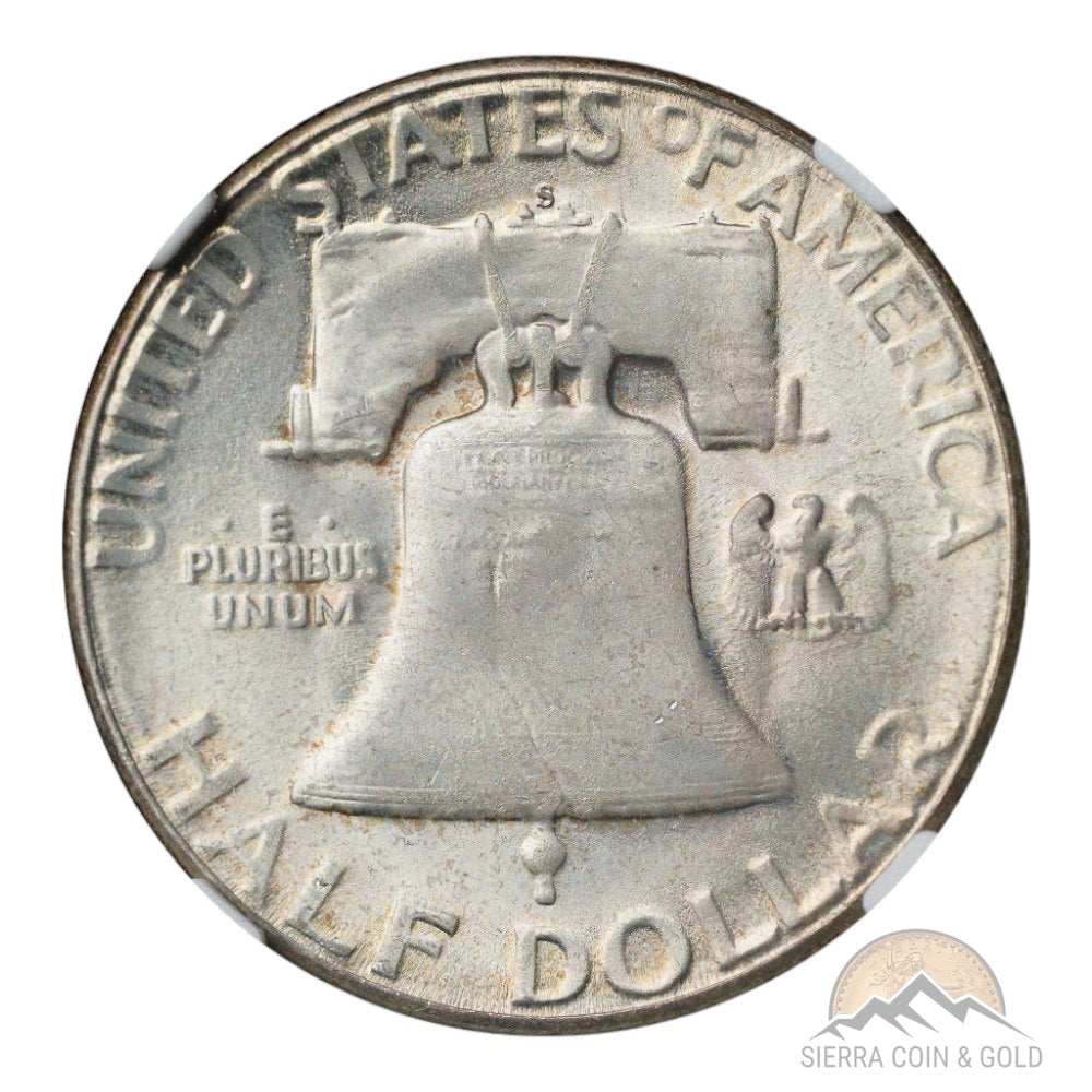 1953-S Franklin Half Dollar NGC MS65
