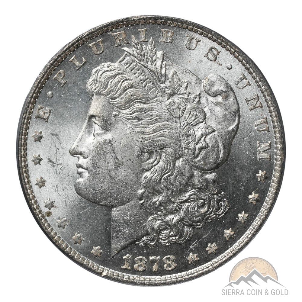 1878 8TF MORGAN DOLLAR PCGS MS62