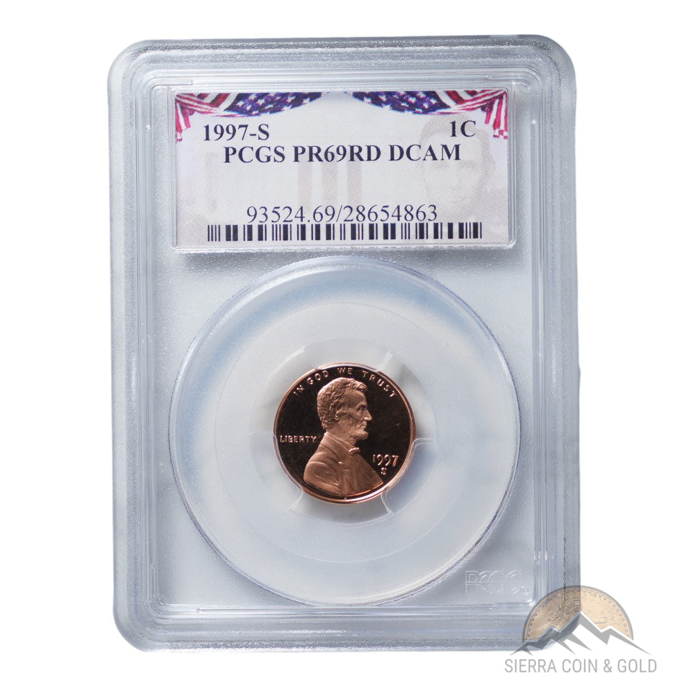 1997-S Proof Lincoln Cent - PCGS PR69 DCAM | Sierra Coin & Gold