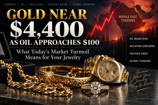 Gold Near $4,400 as Oil Approaches $100: What Today’s Market Turmoil Means for Your Jewelry