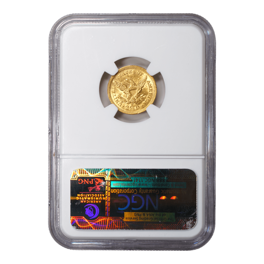 1850 Liberty Head Gold $2.5 NGC MS62 - SCG