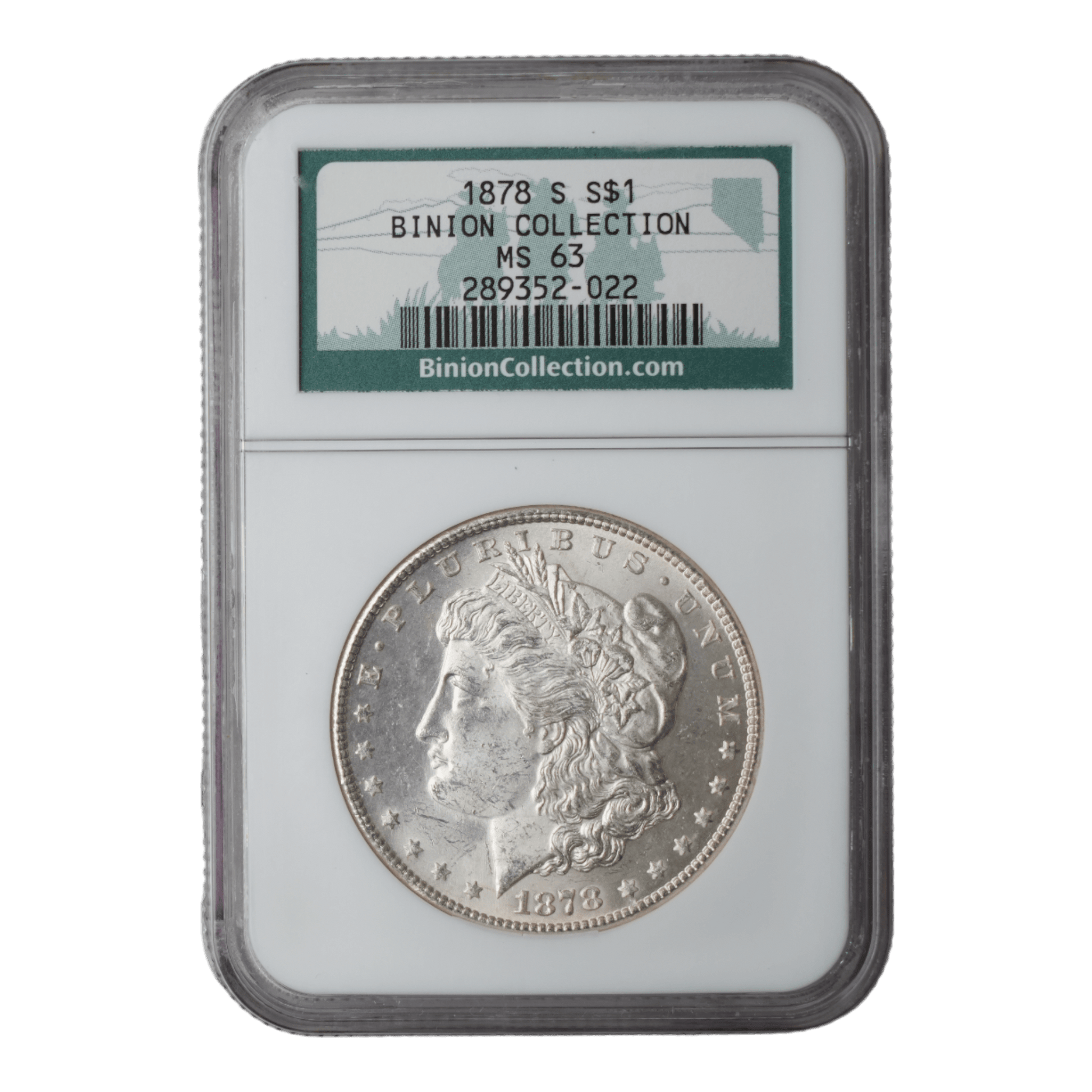 1878-S Morgan Dollar NGC MS63 Binion Collection - SCG