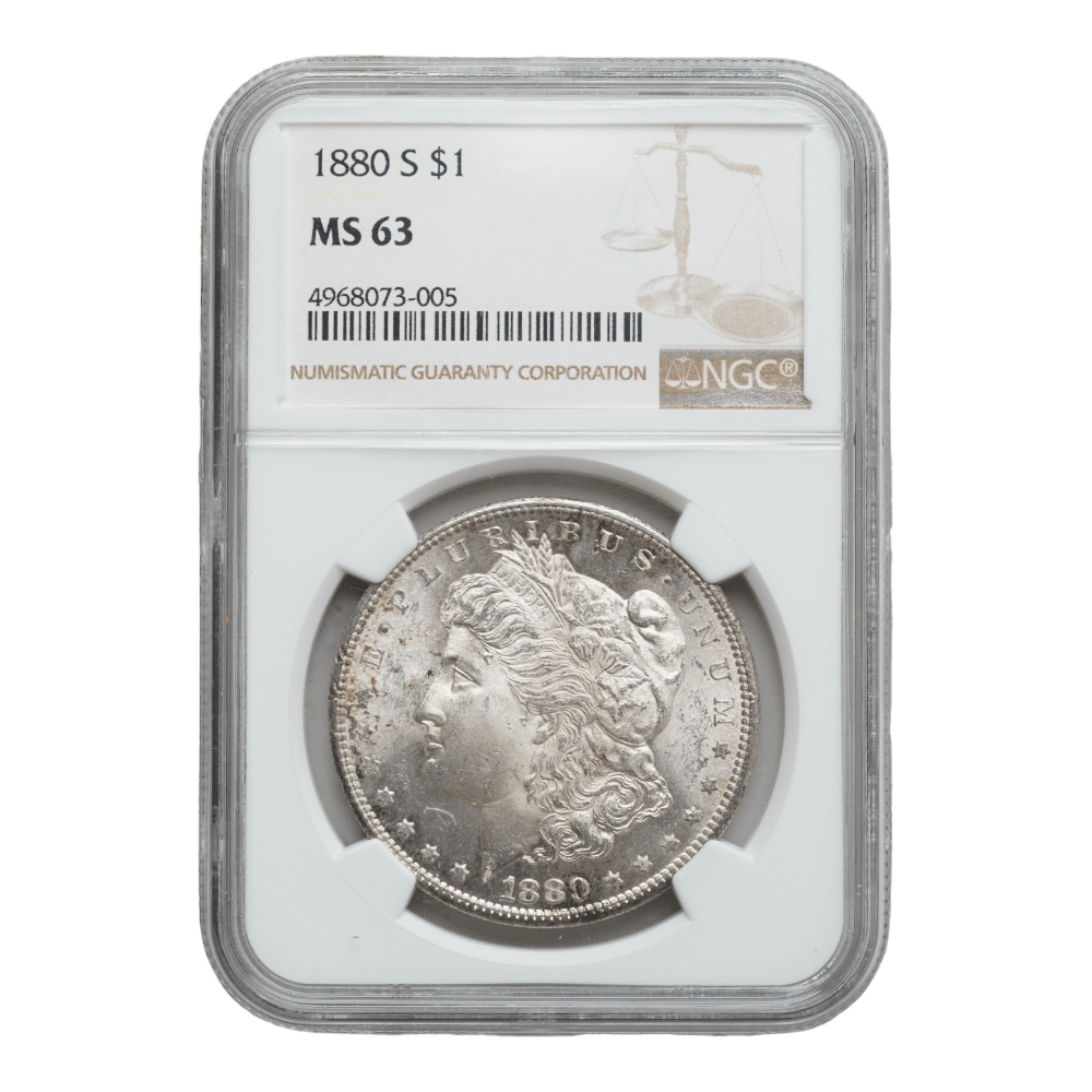 1880-S Morgan Dollar NGC MS63 - SCG