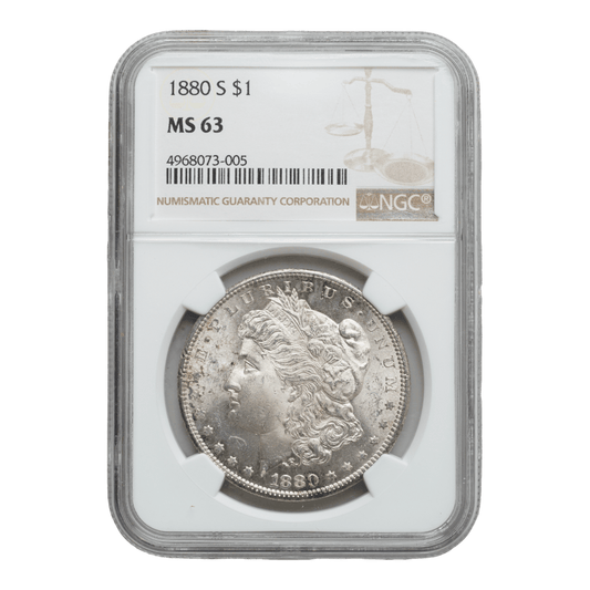 1880-S Morgan Dollar NGC MS63 - SCG