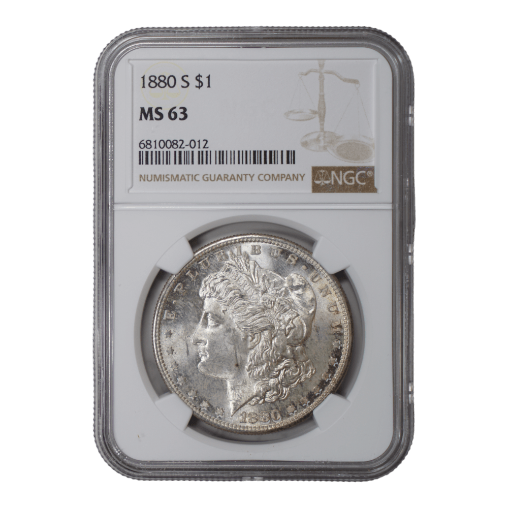 1880-S Morgan Dollar NGC MS63 - SCG