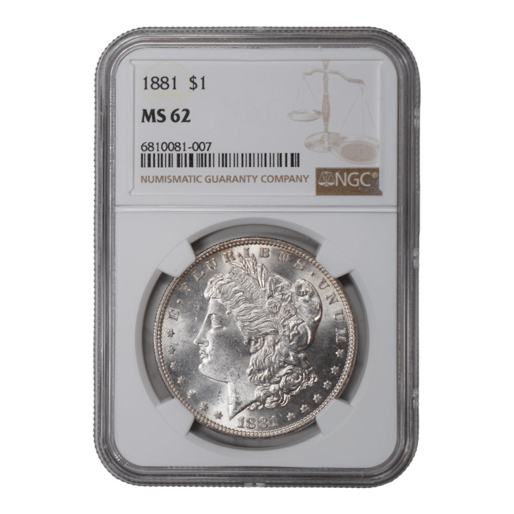 1881 Morgan Dollar NGC MS62 - SCG