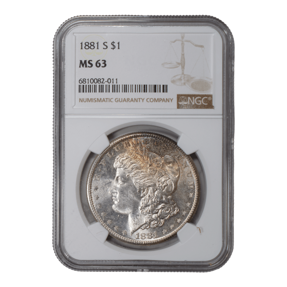 1881-S Morgan Dollar NGC MS63 - SCG