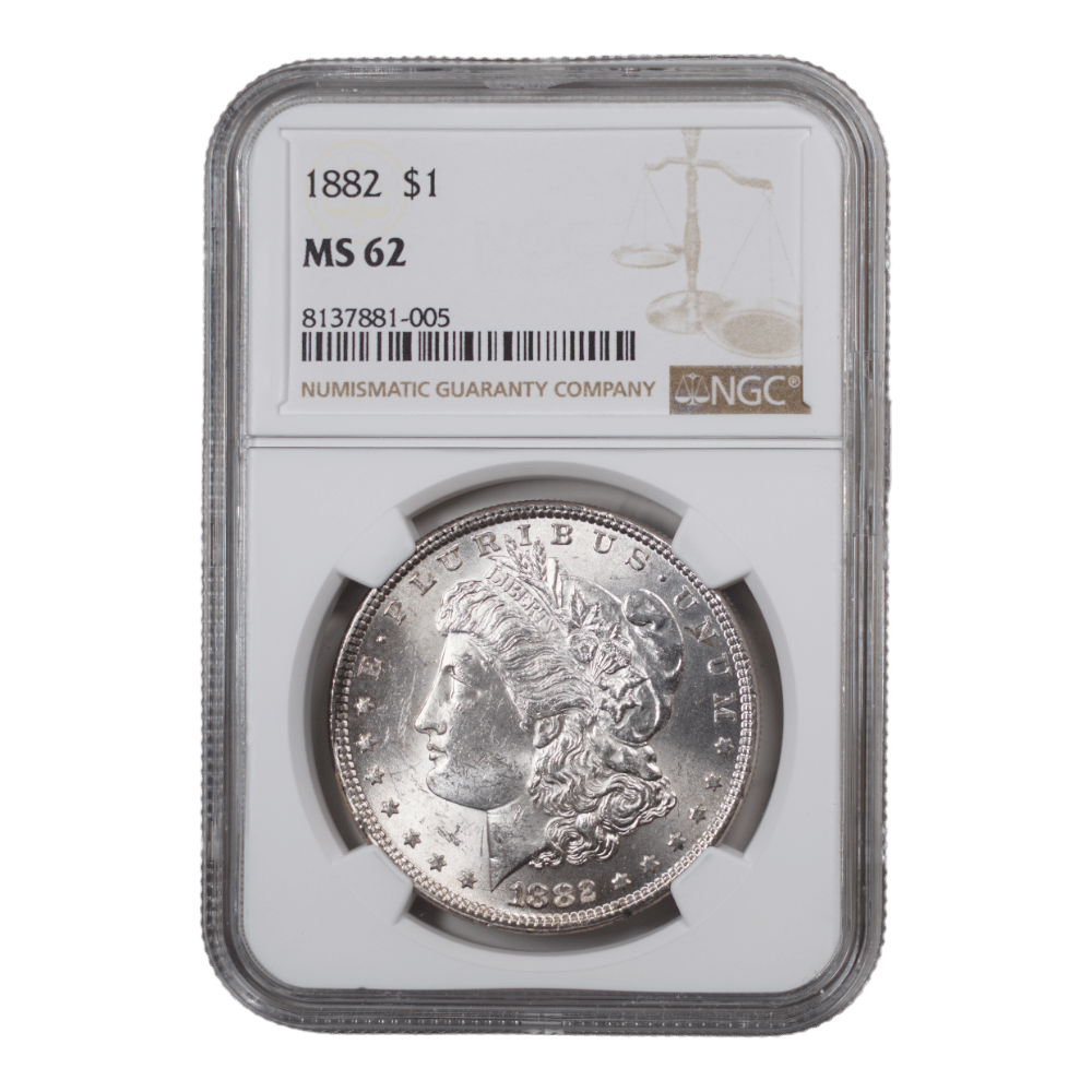 1882 Morgan Dollar NGC MS62 - SCG