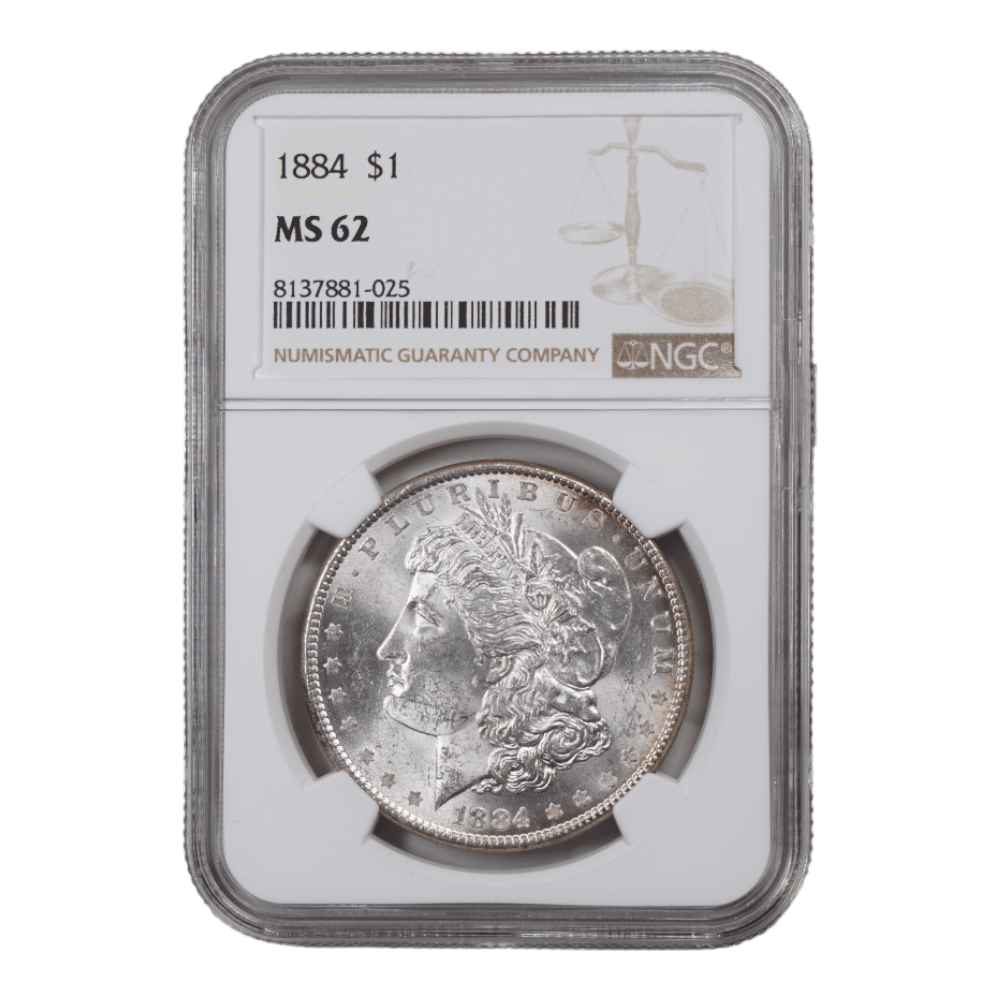 1884 Morgan Dollar NGC MS62 - SCG