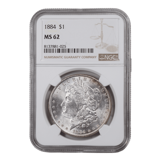 1884 Morgan Dollar NGC MS62 - SCG