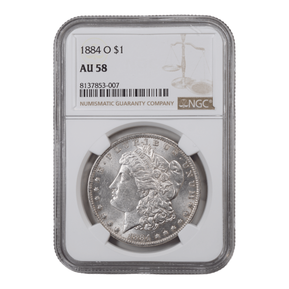 1884-O Morgan Dollar NGC AU58 - SCG