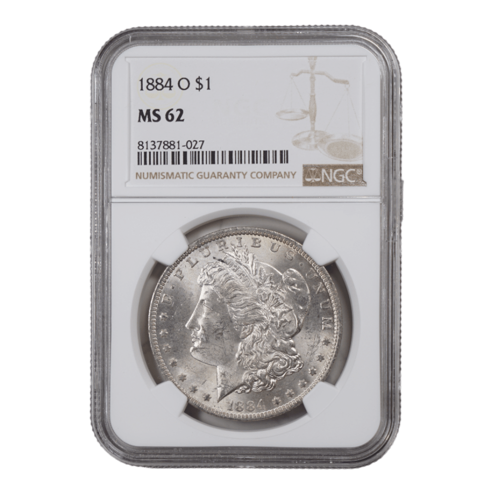 1884-O Morgan Dollar NGC MS62 - SCG