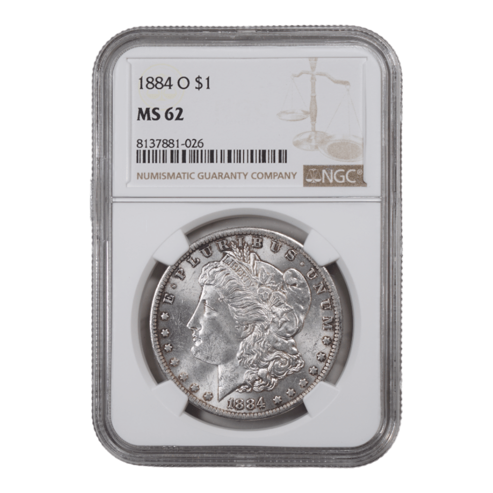 1884-O Morgan Dollar NGC MS62 - SCG