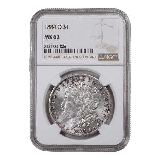 1884-O Morgan Dollar NGC MS62 - SCG