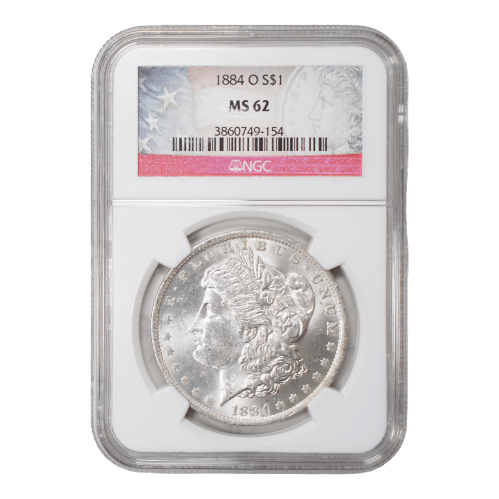 1884-O Morgan Dollar NGC MS62 - SCG