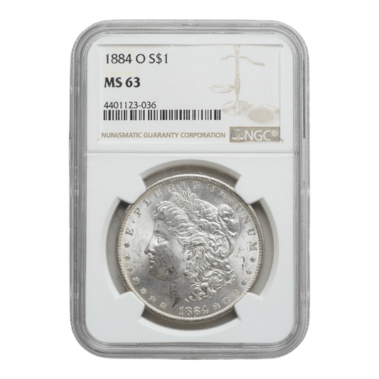 1884-O Morgan Dollar NGC MS63 - SCG