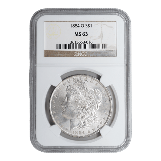 1884-O Morgan Dollar NGC MS63 - SCG