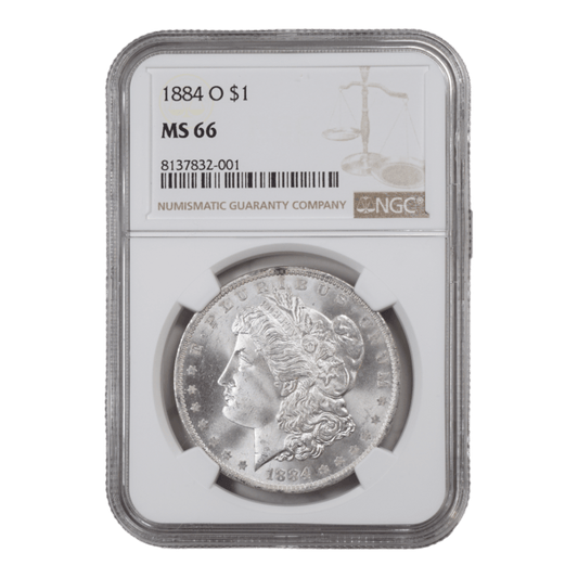 1884-O Morgan Dollar NGC MS66 - SCG