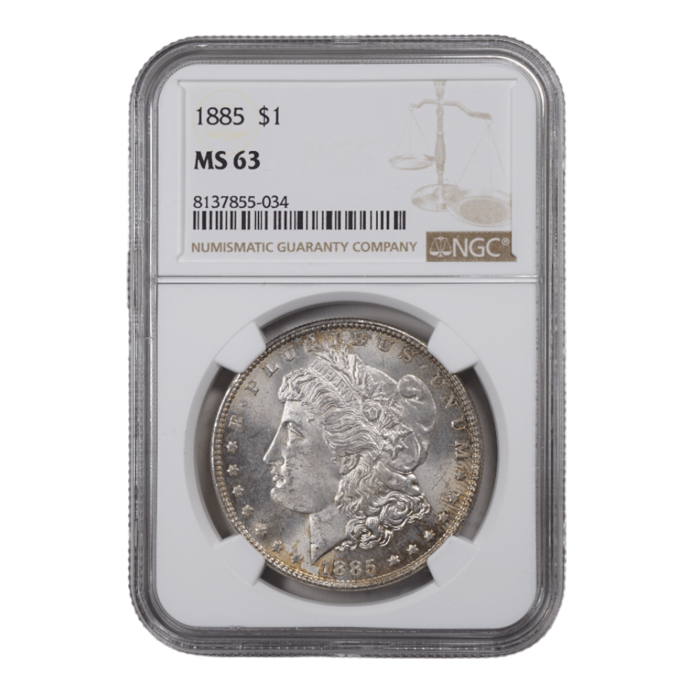 1885 Morgan Dollar NGC MS63 - SCG