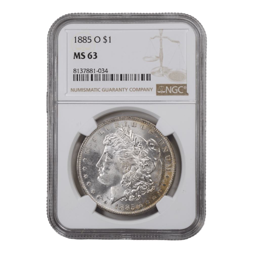 1885-O Morgan Dollar NGC MS63 - SCG