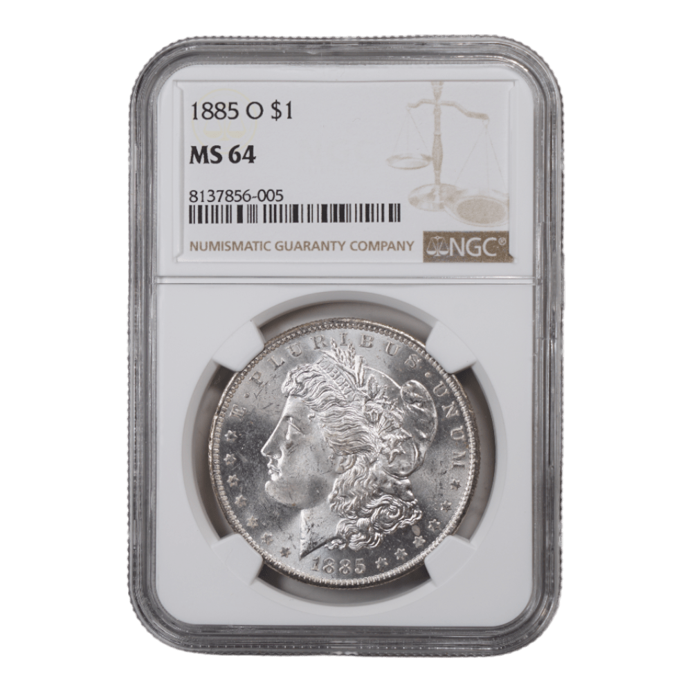 1885-O Morgan Dollar NGC MS64 - SCG