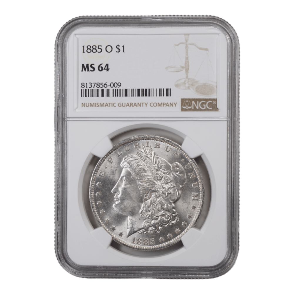 1885-O Morgan Dollar NGC MS64 - SCG