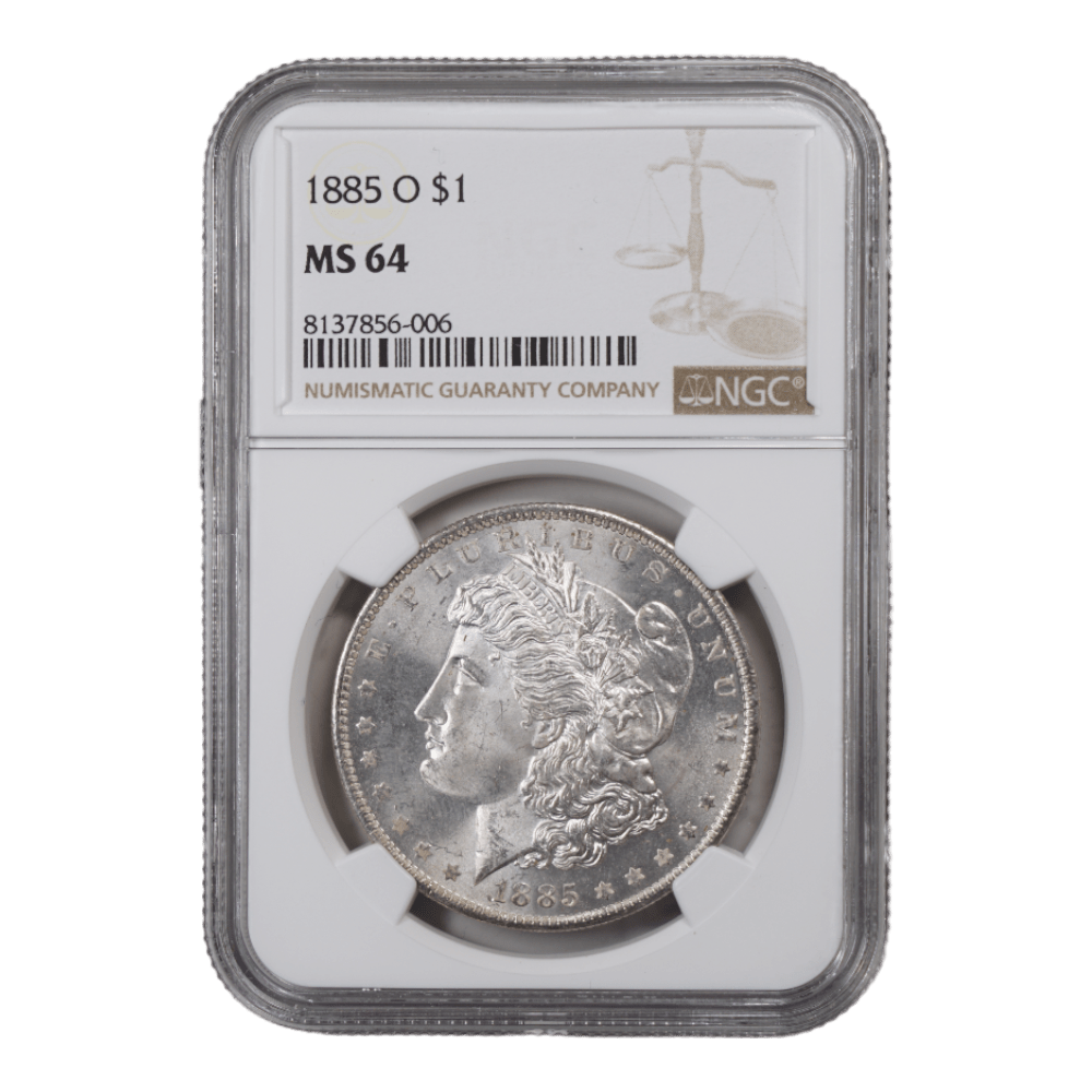 1885-O Morgan Dollar NGC MS64 - SCG