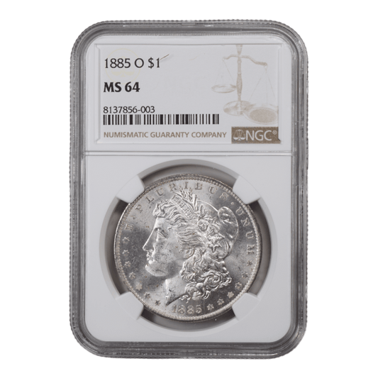 1885-O Morgan Dollar NGC MS64 - SCG