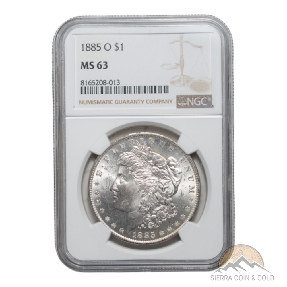 1885 - O Morgan Silver Dollar - NGC MS63 - Sierra Coin & Gold