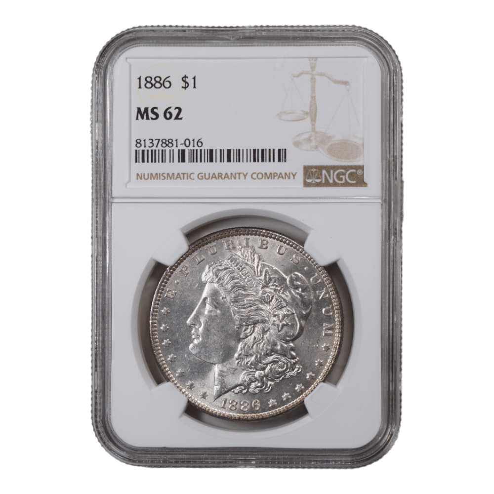 1886 Morgan Dollar NGC MS62 - SCG