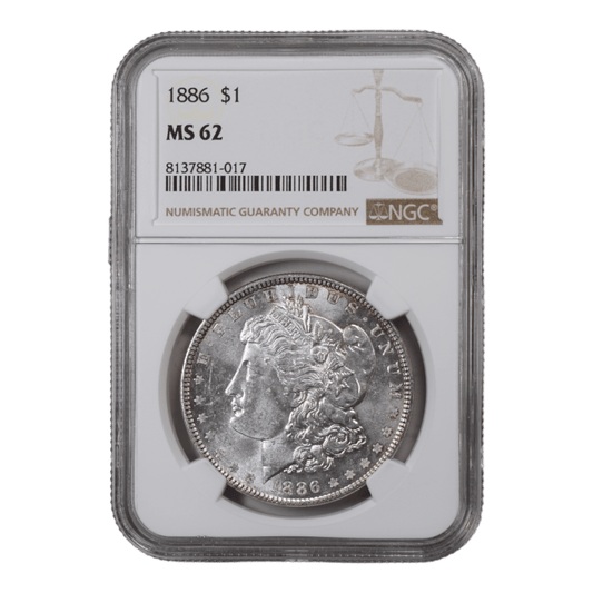 1886 Morgan Dollar NGC MS62 - SCG