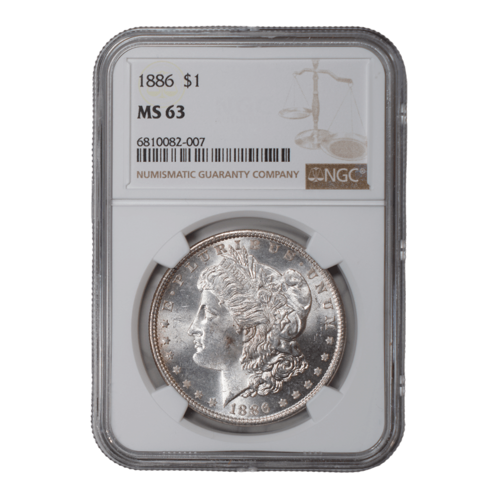 1886 Morgan Dollar NGC MS63 - SCG