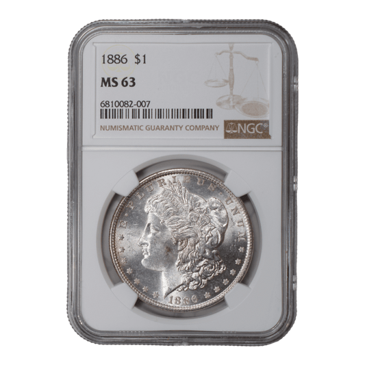 1886 Morgan Dollar NGC MS63 - SCG