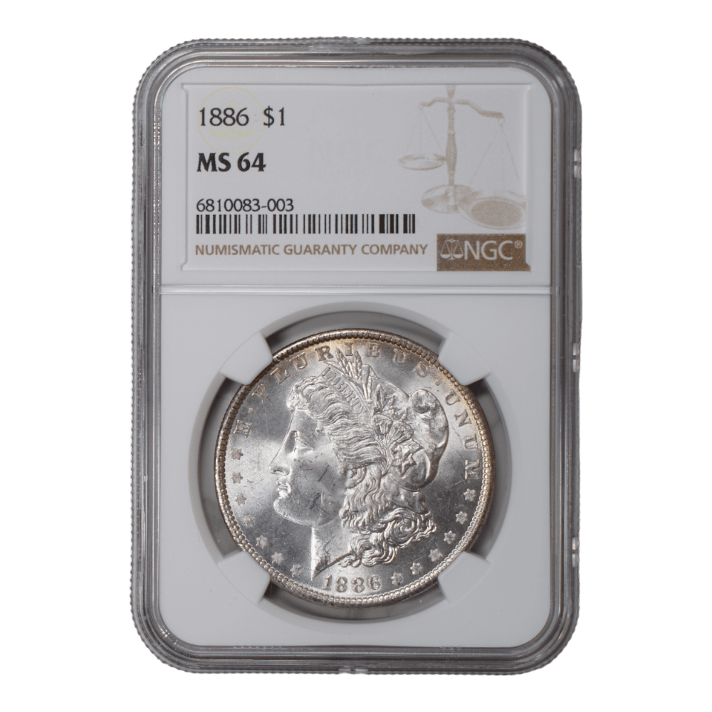 1886 Morgan Dollar NGC MS64 - SCG