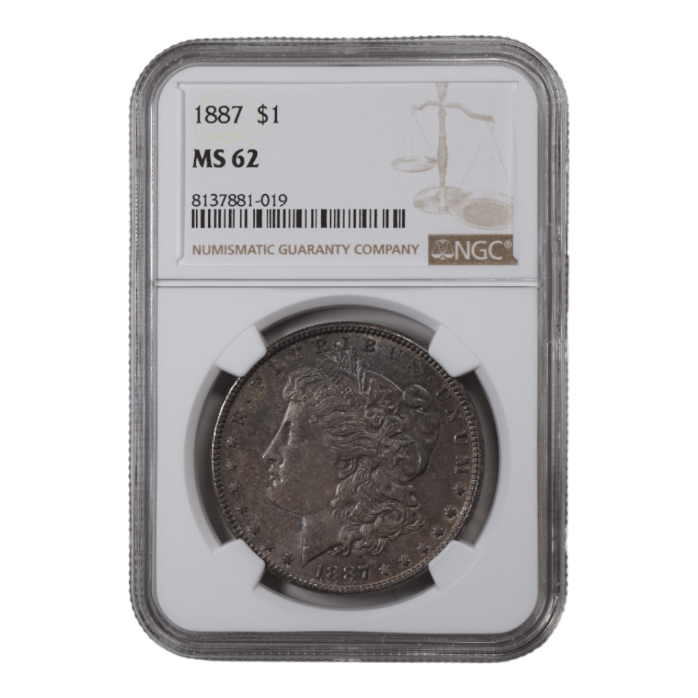 1887 Morgan Dollar NGC MS62 - SCG