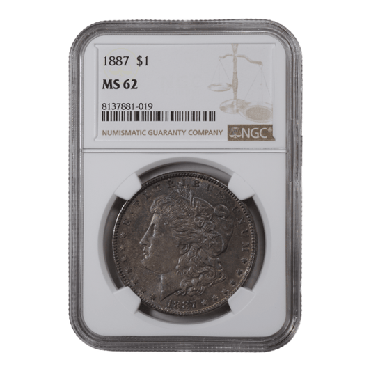 1887 Morgan Dollar NGC MS62 - SCG