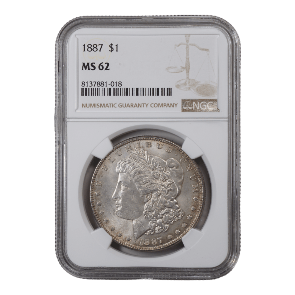 1887 Morgan Dollar NGC MS62 - SCG