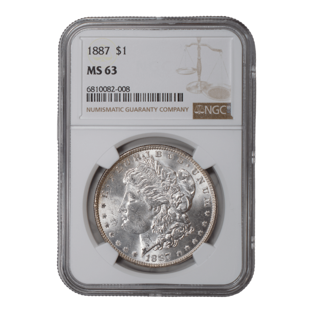 1887 Morgan Dollar NGC MS63 - SCG