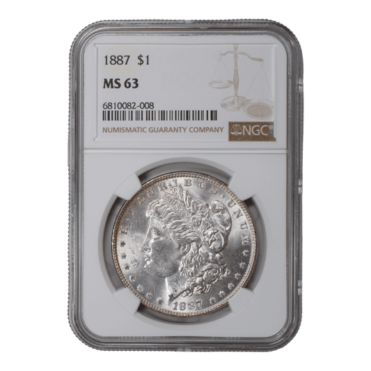 1887 Morgan Dollar NGC MS63 - SCG