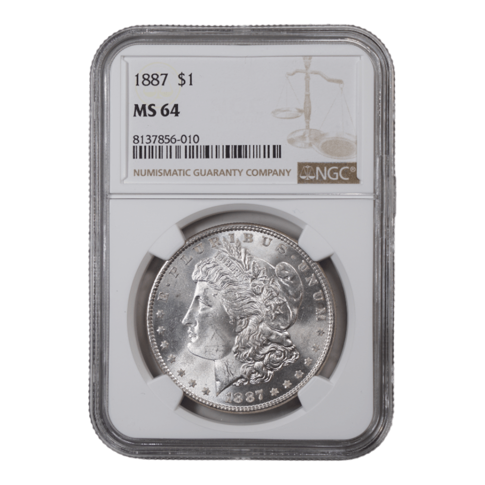 1887 Morgan Dollar NGC MS64 - SCG