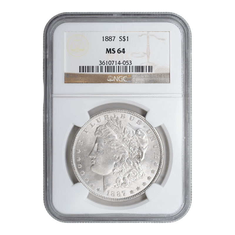 1887 Morgan Dollar NGC MS64 - SCG