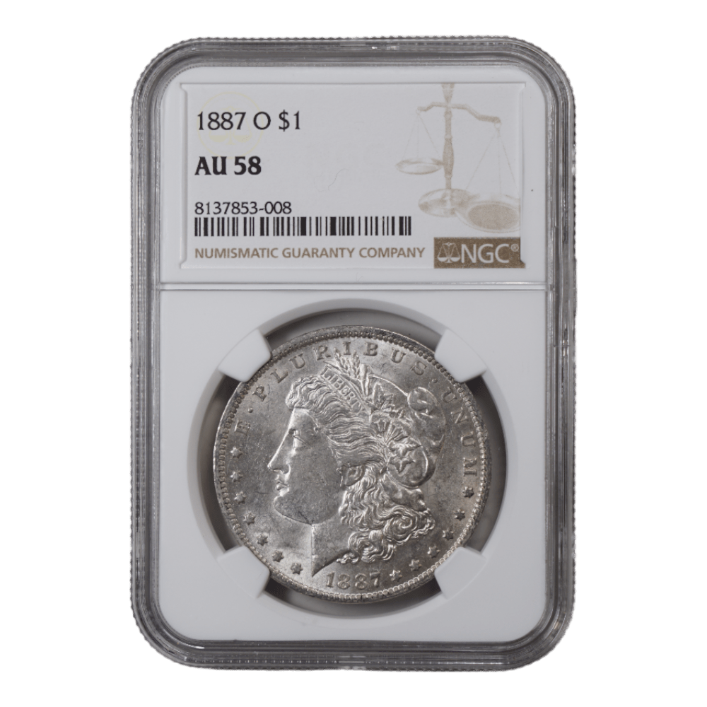 1887-O Morgan Dollar NGC AU58 - SCG