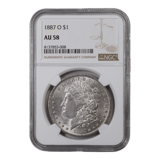 1887-O Morgan Dollar NGC AU58 - SCG