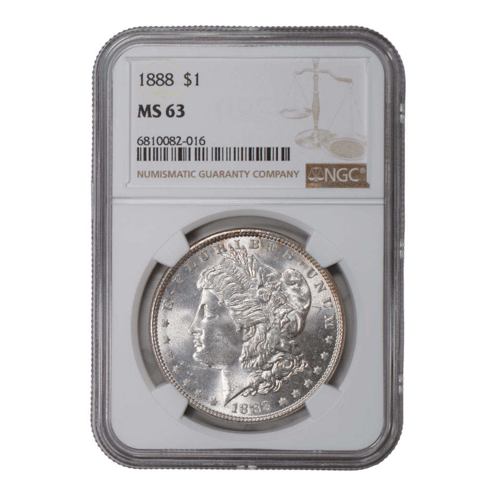 1888 Morgan Dollar NGC MS63 - SCG