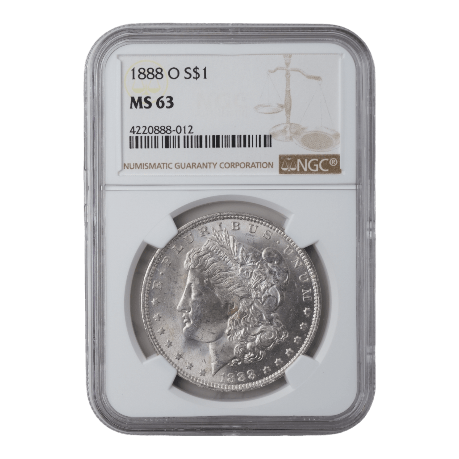 1888 - O Morgan Dollar NGC MS63 - SCG