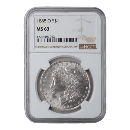 1888 - O Morgan Dollar NGC MS63 - SCG