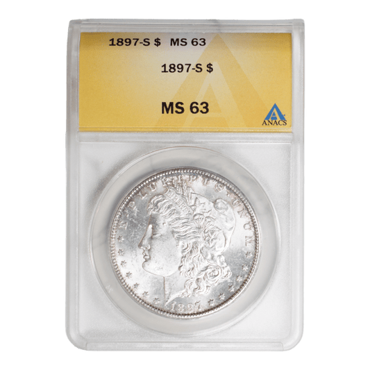 1897-S Morgan Dollar ANACS MS63 - SCG