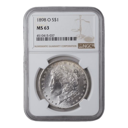 1898 - O Morgan Dollar NGC MS63 - SCG