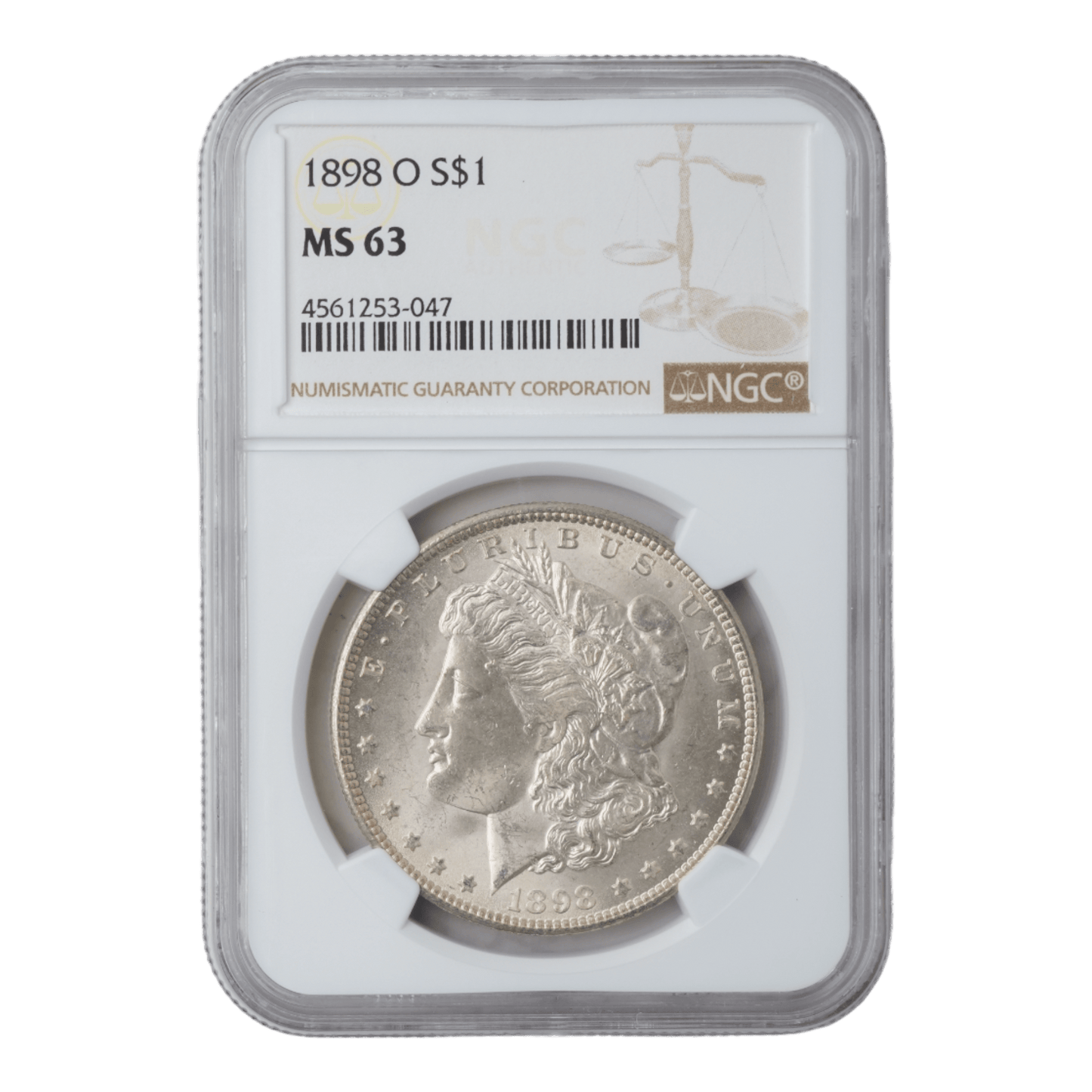 1898 - O Morgan Dollar NGC MS63 - SCG